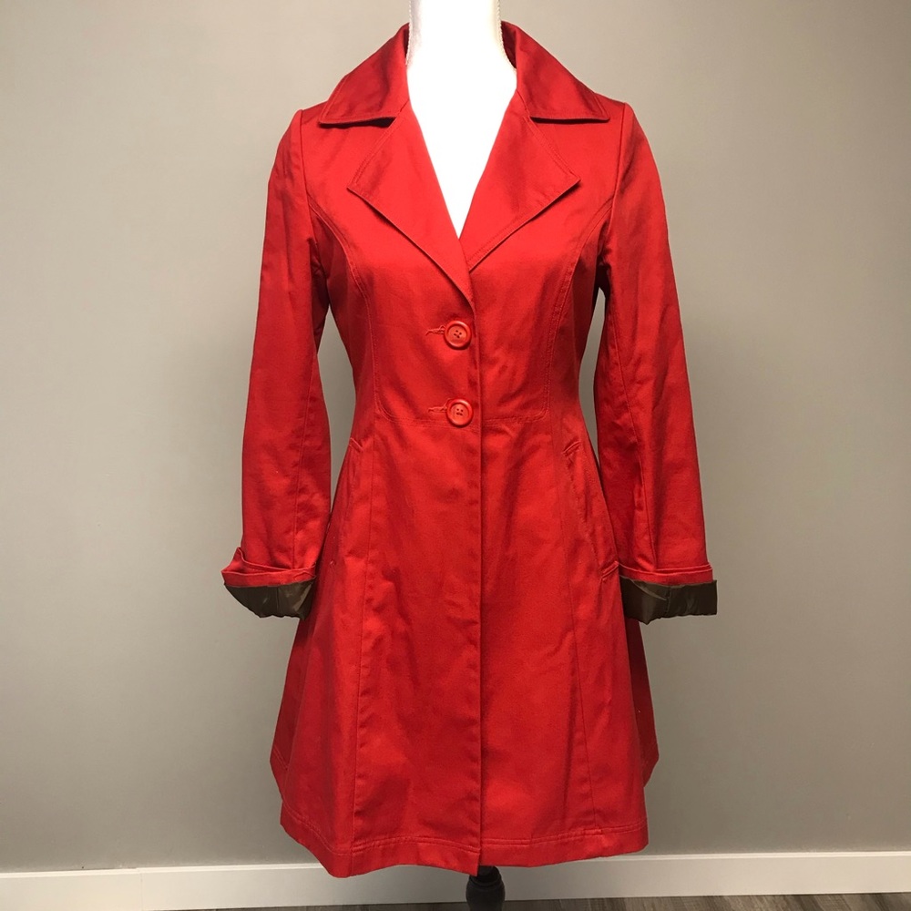 Mossimo Dark Orange/Red long Jacket